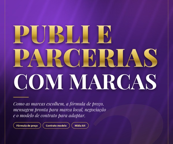 Módulo 2: Publi e Parceria com Marcas